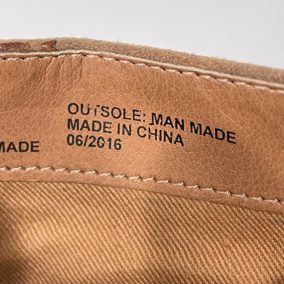 Kenneth Cole Reaction Brown Suede Color Block Ankle Booties Mod Boho Chic 9 - Picture 7 of 8